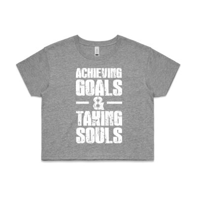 TPGCF Women's Goals & Souls Crop Tee Thumbnail