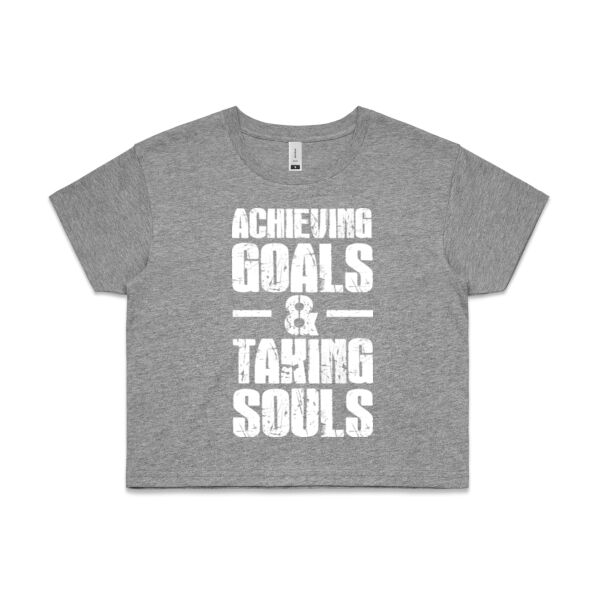TPGCF Women's Goals & Souls Crop Tee Thumbnail